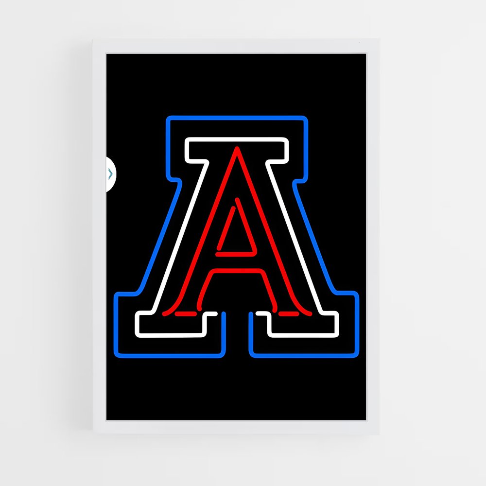 Poster Neon Wildcats – affiche Basketball (vue 3)